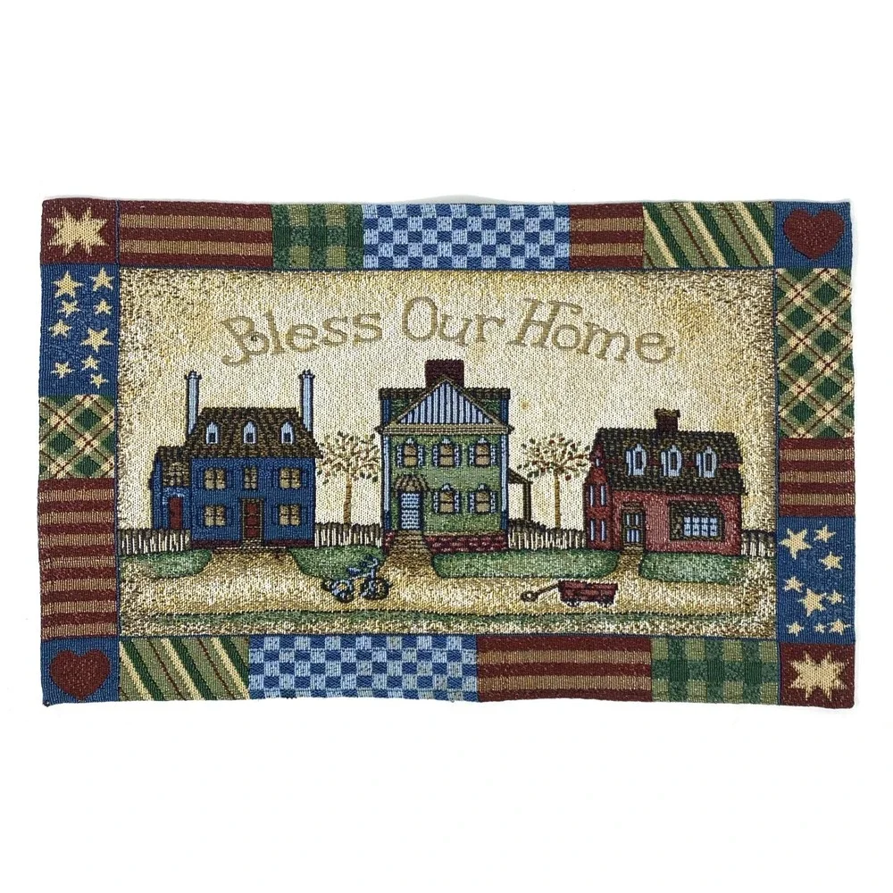 Vintage Christmas Snowman Tapestry Placemats 18x11.5